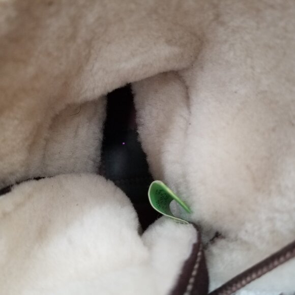 Timberland Jayne Boots Women's Waterproof Brown Teddy Fleece Fold Down Sz 9 - Picture 8 of 9